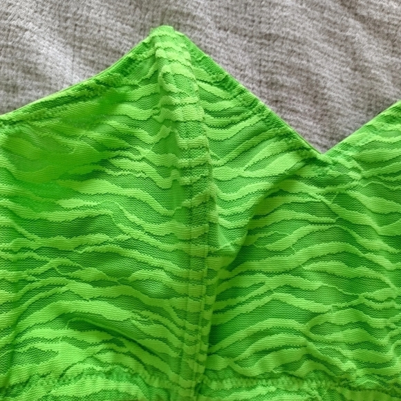 Savage x Fenty All Over Me Lace Bandeau Bralette green sz 1X - Picture 3 of 9